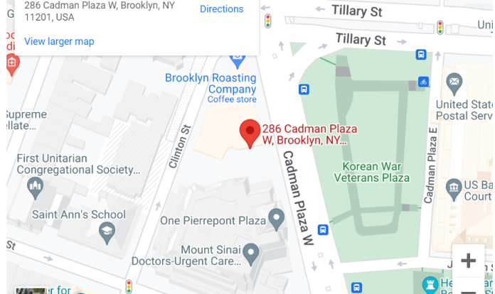 Map of Brooklyn